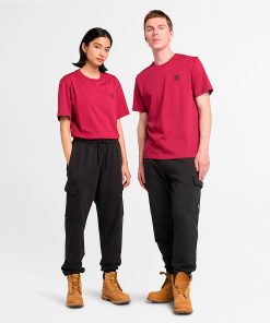 Timberland Featured Collections All Gender Collection-Short Sleeve Woven Badge T-Shirt- TB0A5RCE637-timberland earthkeepers