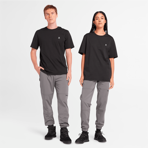 Timberland Featured Collections All Gender Collection-Short Sleeve Woven Badge T-Shirt- TB0A5RCE001-mens timberland boots