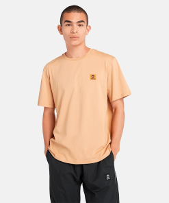 Timberland Featured Collections All Gender Collection-Short Sleeve Woven Badge T-Shirt- TB0A5RCEEH3-timberlands boots 2