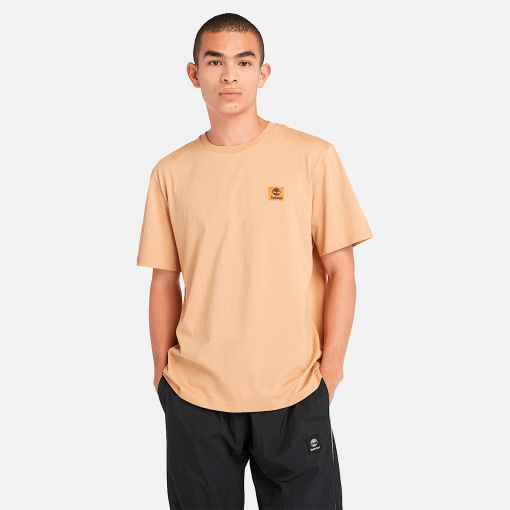 Timberland Featured Collections All Gender Collection-Short Sleeve Woven Badge T-Shirt- TB0A5RCEEH3-timberlands boots - Image 2