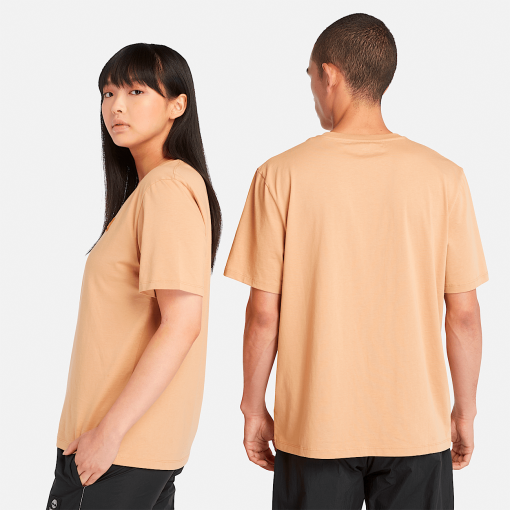 Timberland Featured Collections All Gender Collection-Short Sleeve Woven Badge T-Shirt- TB0A5RCEEH3-timberlands near me