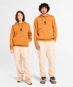 Timberland Featured Collections All Gender Collection-Small Logo Print Hoodie Sweatshirt- TB0A6WZAP47-timberland store