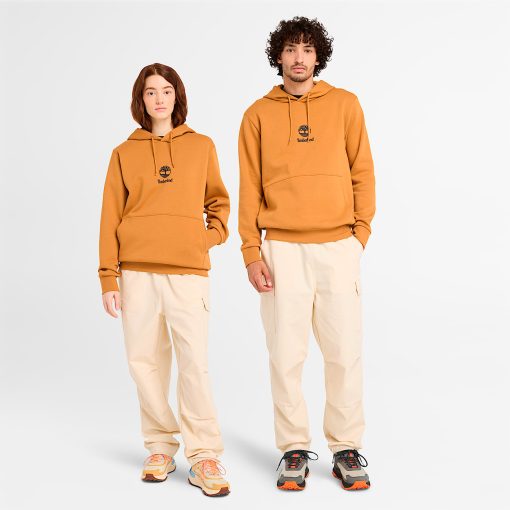 Timberland Featured Collections All Gender Collection-Small Logo Print Hoodie Sweatshirt- TB0A6WZAP47-men timberland boots