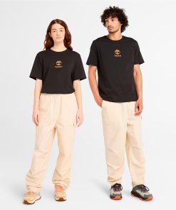 Timberland Clothing Small Logo Print Short Sleeve T-Shirt-Small Logo Print Short Sleeve T-Shirt- TB0A6WWT001-timberland steel toe shoes