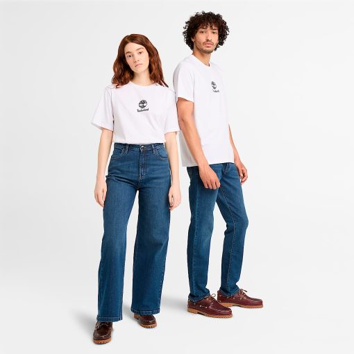 Timberland Featured Collections All Gender Collection-Small Logo Print Short Sleeve T-Shirt- TB0A6WWT100-timberland outlet