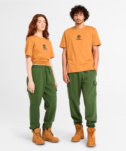 Timberland Featured Collections All Gender Collection-Small Logo Print Short Sleeve T-Shirt- TB0A6WWTP47-timberland shoes