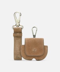 Timberland Accessories Gear-Suede Keyring and Apple AirPods® Case Gift Set- TB0A5MX3929-black timberland boots men