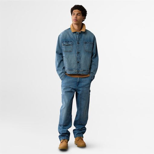 Timberland Featured Collections Timberland X American Eagle-Timberland x AE Denim Jacket- TB0A292GB01-timberland steel toe shoes - Image 2