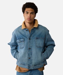 Timberland Featured Collections Timberland X American Eagle-Timberland x AE Denim Jacket- TB0A292GB01-timberland boots