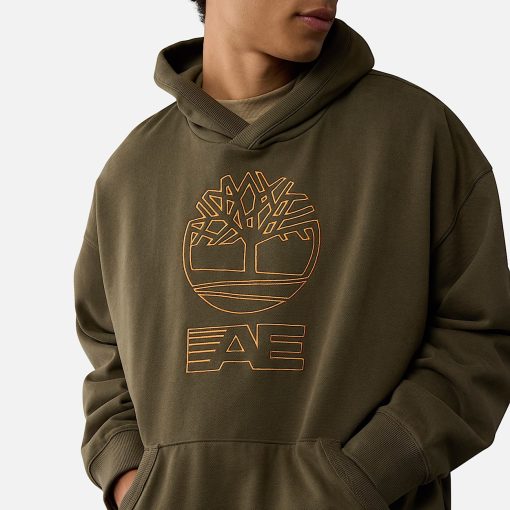 Timberland Featured Collections Timberland X American Eagle-Timberland x AE Heavyweight Graphic Hoodie- TB0A28E5A58-steel cap timberlands