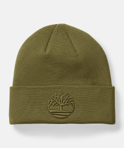 Timberland Men Accessories-Tonal 3D Embroidery Beanie- TB0A2PJRA58-which rapper made timbaland boots popular