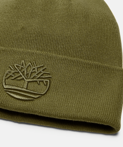 Timberland Men Accessories-Tonal 3D Embroidery Beanie- TB0A2PJRA58-which rapper made timbaland boots popular 2