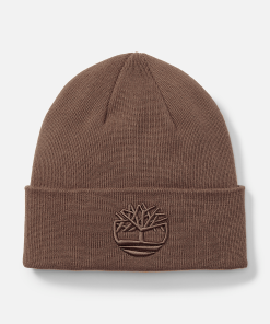 Timberland Men Accessories-Tonal 3D Embroidery Beanie- TB0A2PJRBK0-steel cap timberlands