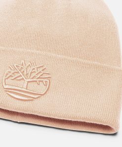 Timberland Men Accessories-Tonal 3D Embroidery Beanie- TB0A2PJREFL-timberland boat shoes 2