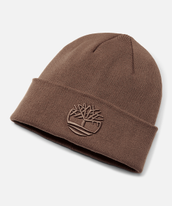 Timberland Men Accessories-Tonal 3D Embroidery Beanie- TB0A2PJRBK0-steel cap timberlands 2