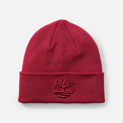 Timberland Men Accessories-Tonal 3D Embroidery Beanie- TB0A2PJREIC-mens timberland boots