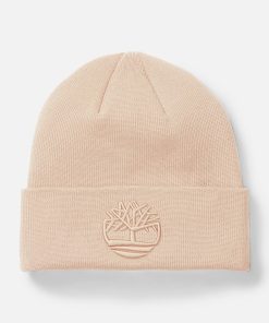 Timberland Men Accessories-Tonal 3D Embroidery Beanie- TB0A2PJREFL-black timbs