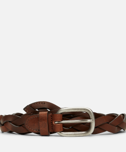 Timberland Women Accessories-Womens 25MM Braided Leather Belt- TB0A5MUK214-timberland urban hiking shoes