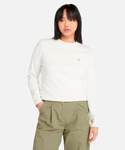 Timberland Women Clothing-Womens Brushed Back Crew Sweatshirt- TB0A5NMXCM9-timberland boots