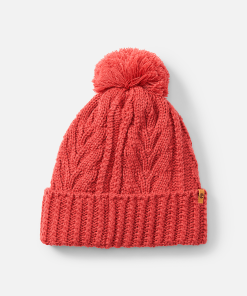 Timberland Women Accessories-Womens Cable Premium Pom Beanie- TB0A1EROEFT-timberland pro timberland