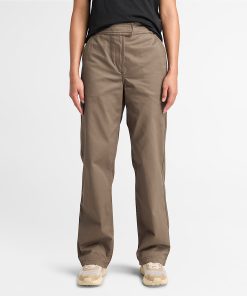 Timberland Women Clothing-Womens Claremont Straight-Leg Chino Pant- TB0A5ZVYBK0-timberlands near me