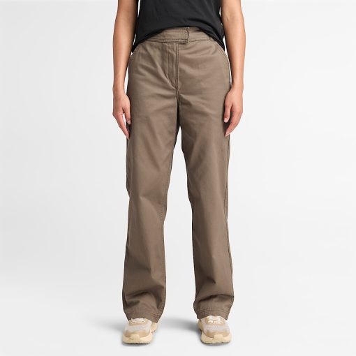 Timberland Women Clothing-Womens Claremont Straight-Leg Chino Pant- TB0A5ZVYBK0-timberlands near me