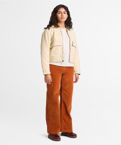 Timberland Women Clothing-Womens Corduroy Wide-Leg Pant- TB0A5ZVB888-steel cap timberlands 2