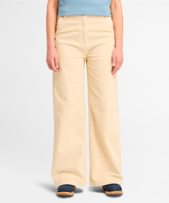 Timberland Women Clothing-Womens Corduroy Wide-Leg Pant- TB0A5ZVBEFL-timberland store near me