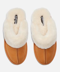 Timberland Women Footwear-Womens Culver Ridge Shearling Scuff Slipper- TB0A2Q7K754-steel cap timberlands 2