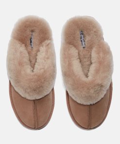 Timberland Women Footwear-Womens Culver Ridge Shearling Scuff Slipper- TB0A2Q7K929-timberlands 2