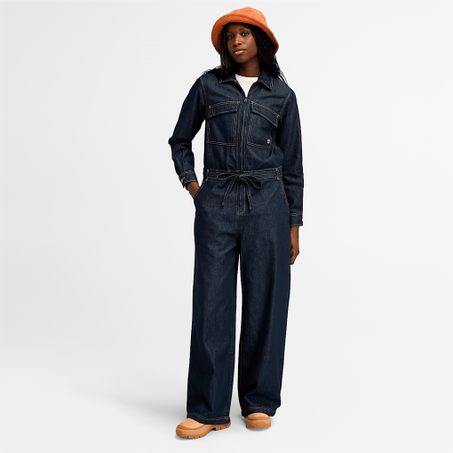 Timberland Women Clothing-Womens Denim REFIBRA™ Boiler Suit- TB0A64KQB71-timberland boots