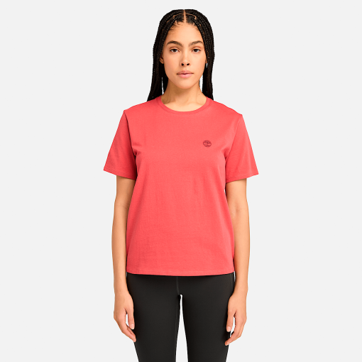 Timberland Women Clothing-Womens Dunstan Short Sleeve T-Shirt- TB0A6ATEEFT-timberland boots