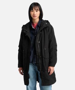 Timberland Women Clothing-Womens Light Insulated 2-In-1 City Parka- TB0A5ZRK001-black timberland boots