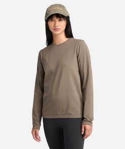 Timberland Women Clothing-Womens Long-Sleeve Baby T-Shirt- TB0A65VYBK0-ladies timberland boots