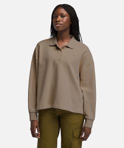 Timberland Women Clothing-Womens Lush Polo Sweatshirt- TB0A5Z6FBK0-timberland shoes for women