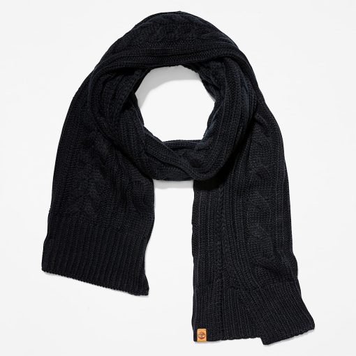 Timberland Women Accessories-Womens Prescott Park Cabled Scarf- TB0A2P41001-steel cap timberlands