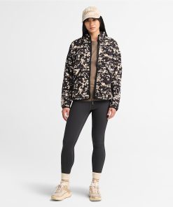 Timberland Women Clothing-Womens Printed Full-Zip High Pile Fleece Jacket- TB0A5ZUQEFV-timberland pro 2