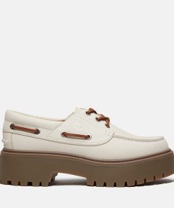 Timberland Women Footwear-Womens Stone Street Platform Boat Shoe- TB0A2GVFEX4-timberland hiking boots