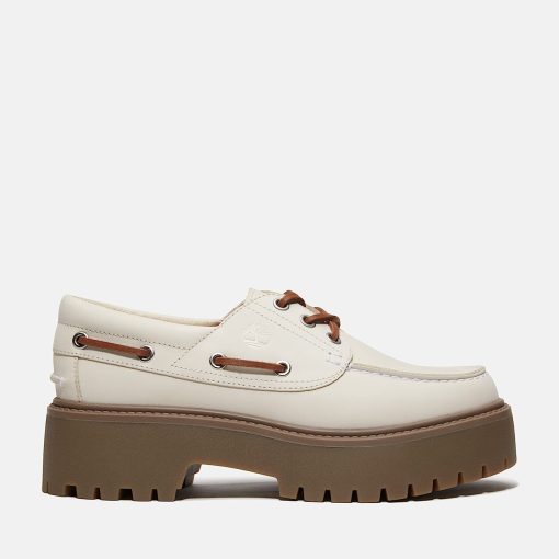 Timberland Women Footwear-Womens Stone Street Platform Boat Shoe- TB0A2GVFEX4-womens timberland boots