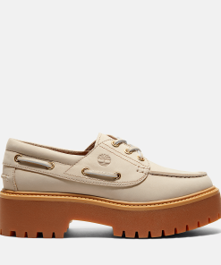 Timberland Women Footwear-Women’s Stone Street Platform Boat Shoe- TB0A6AVY236-timberland sneakers