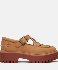 Timberland Footwear Women’s Stone Street Platform Buckle Shoe-Womens Stone Street Platform Buckle Shoe- TB0A4188EN3-timberland steel toe shoes