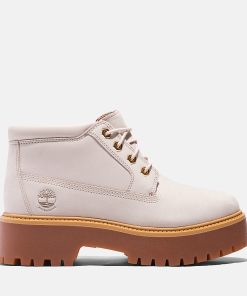 Timberland Women Footwear-Womens Stone Street Waterproof Platform Chukka- TB0A64FREM3-timberland near me