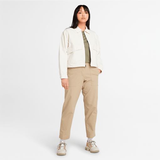 Timberland Women Clothing-Womens Strafford Washed Canvas Jacket- TB0A5VJ7CM9-timberland pro work boots - Image 2