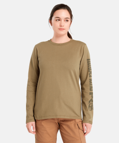 Timberland Timberland PRO® Women’s Workwear-Womens Timberland PRO® Core Long-Sleeve T-Shirt- TB0A6D8J360-timberlands near me