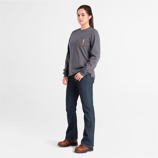 Timberland Timberland PRO® Women's Workwear-Womens Timberland PRO® Grit-N-Grind Flame-Resistant Flex Denim Work Jeans- TB0A6DEUAW9-timberland work boots for men - Image 2