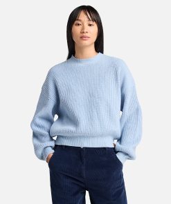 Timberland Women Clothing-Womens Wool Blend Crew Sweater- TB0A5ZNFEHR-timberland steel toe boots