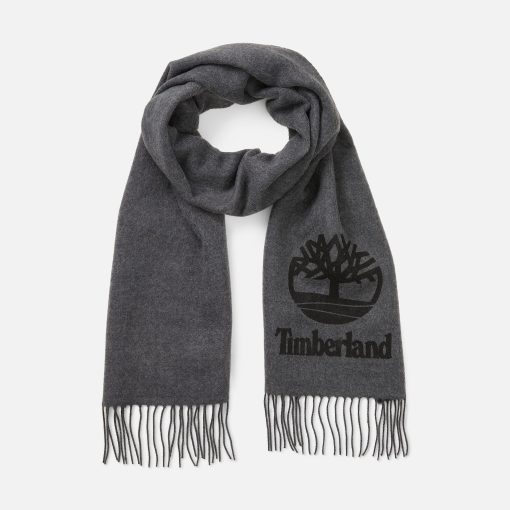 Timberland Men Accessories-Yarn Dye Scarf With Printed Logo- TB0A616X010-timberland boots